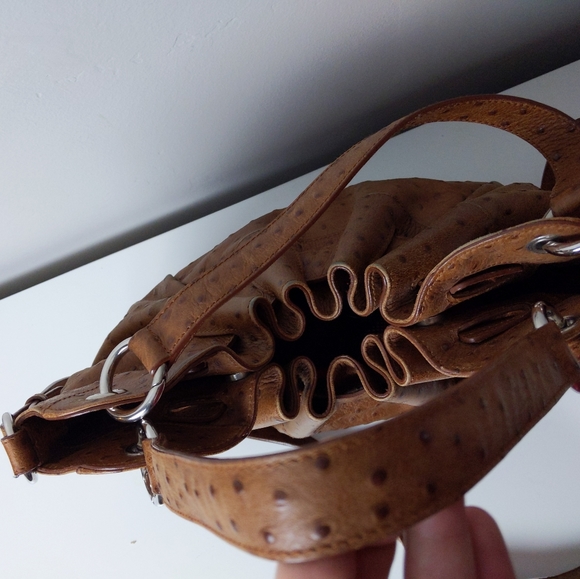 🌿FURLA OSTRICH LEATHER BAG🌿 - Picture 9 of 12